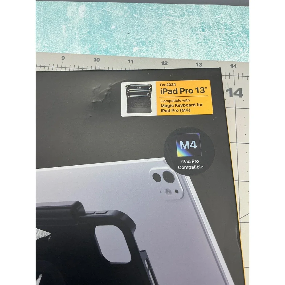 JETech Case for iPad Pro 11-Inch M4 M5 Black Slim Protective Trifold Stand Cover